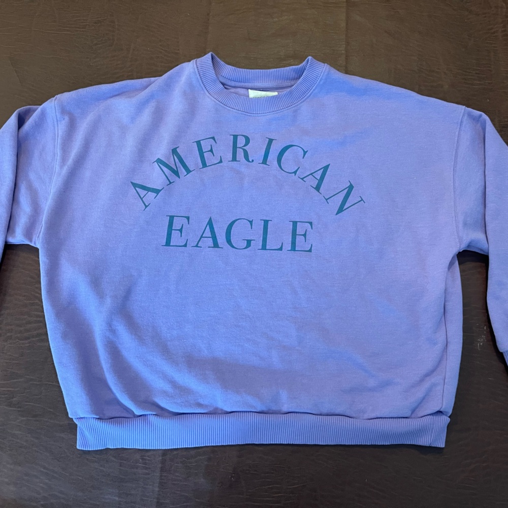 American Eagle Outfitters Purple Sweatshirt Casual Essential